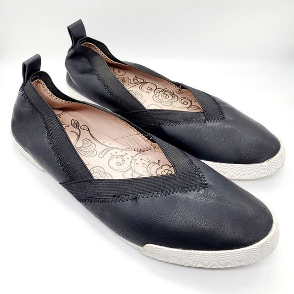 Mootsies Tootsies Black Slip-On Flats Women's Size 8 - Picture 1 of 8
